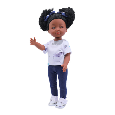 12 Inch Black Doll Realistic African Doll Clothes Gift Black Baby Dolls For Kids American Girl Doll Clothes