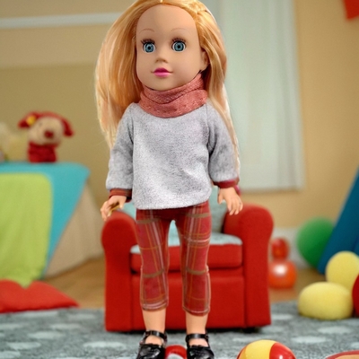 45cm Vinyl Silicone Cute Doll Sound Toys Custom Logo for Kids Educational