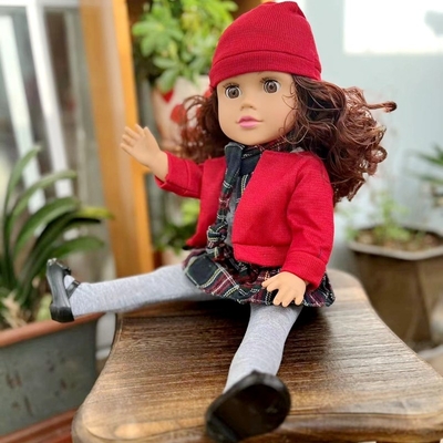 45cm Vinyl Silicone Cute Doll Sound Toys Custom Logo for Kids Educational
