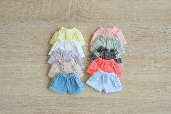 Casual Oem Customization Doll Clothing Removable with Zipper Closure