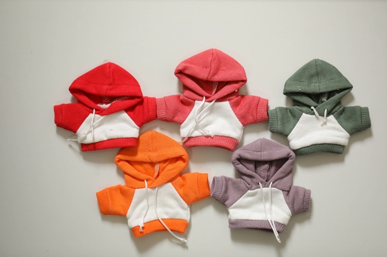 Plush Bear Doll Tshirt Costumes Hoodies Removable Customization Doll Clothing