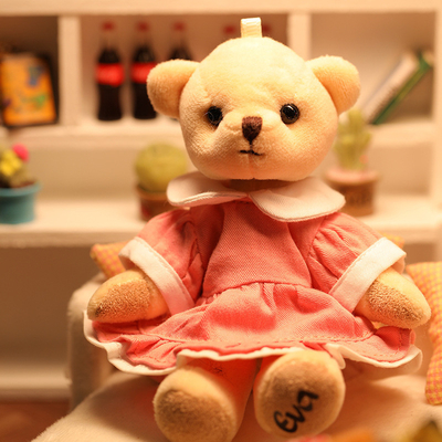 Custom plush stuffed animals Joint plush bear doll key chain stuffed animal toys
