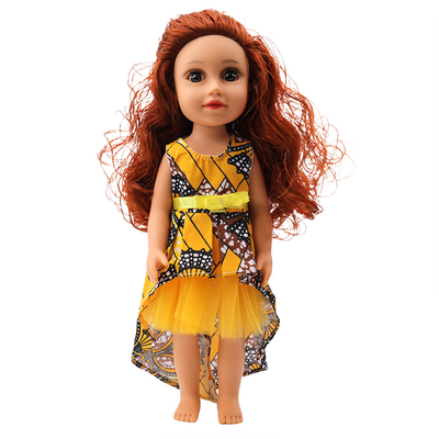 Customized Design 35cm Vinyl Dolls African Black Doll For Kids