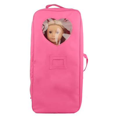 18 inch Dolls Storage Travel Carrier Suitcase Bag Back Pack for American Style Girl Kids Gift