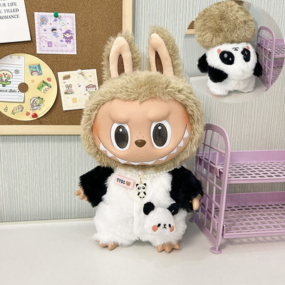 Nee Design Labubu doll cloth Sweater Toy Cloth Colorful Suit Set Labubu Cartoon Dress