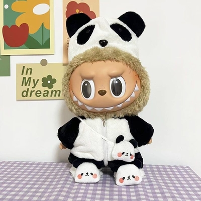 Nee Design Labubu doll cloth Sweater Toy Cloth Colorful Suit Set Labubu Cartoon Dress